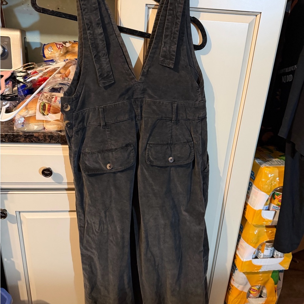 Free People Vintage Black Wide-Leg Jumpsuit - Picture 3 of 3